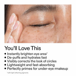 Under Eye Brightener Roller - Caffeine & Retinol Eye Serum for Dark Circles, Puffiness & Fine Lines, Travel Essential Vegan Skincare, Cooling Eye Massage, Dermatologist-Tested, 0.52 fl oz