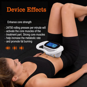 Inner Ball Massage Roller, Lymphatic Drainage Massager Ultimate Fascia Release & Deep Tissue Massage Pain Relief Muscle Roller Machine, Electric Rolling Massager Relieve Foot,Ankle,Lower Back Aches