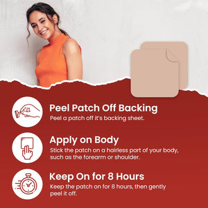 VIORY B12 Patches (Pack of 60) - 100% Natural Patch for Women and Men - Firming, Energy, Focus & Body Support - Enhanced Formula