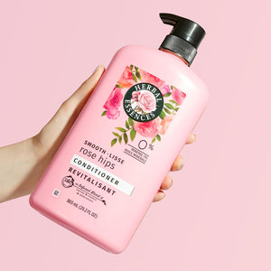 Herbal Essences Shampoo & Conditioner Set, Smooth Collection, Paraben-Free, Color-Safe, with Rose Hips & Vitamin E, 29.2 Fl Oz Each, 2-Pack