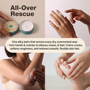 Onsen Hand & Cuticle Rescue Cream | Organic Nail Strengthener & Balm | Dry, Cracked Hands, Elbows & Feet | Shea Butter, Tsubaki & Jojoba Oil | Nail Repair & Growth, Vegan – 2 Pack (1.10 oz)