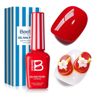 Beetles Red Gel Polish, Merlot Wine, 15ML Dark Red Gel Nail Polish
