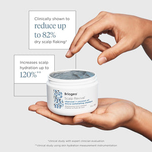 Briogeo Scalp Revival Charcoal + Coconut Oil Micro-Exfoliating Shampoo | Sulfate-Free Scalp Scrub for Dry, Itchy, or Oily Scalp | Detoxifying & Hydrating | Vegan & Cruelty Free