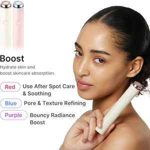 medicube Mini Booster Pro Plus Full Facial Device Set | 3-in-1 Korean Facial Device for Makeup Removal & Pore Cleansing, Skin Definition & Body Care, Skincare Boost with 3 Modes | Pink