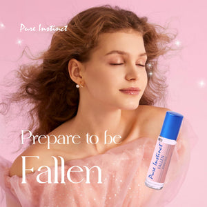 Pure Instinct FALLEN Roll-On The Original Pheromone Infused Body Oil Perfume Fragrance EDP Parfum - For Her Women - TSA Ready 0.34 fl oz