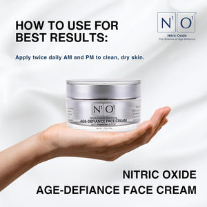 N1O1 Moisturizer Face Cream - Day & Night Face Moisturizer with Nitric Oxide, Peptide Complex, Epidermal Growth Factor - Tightening & Firming Skin Care Products for Wrinkles, Dark Spots - 1.75 oz.