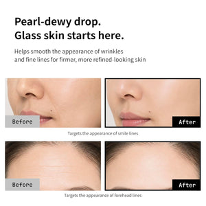 500 Dalton Protein Ampoule with 32 Collagen Peptide Complex, Korean Anti-Aging Firming Serum, Hypoallergenic Niacinamide Ampoule for Fine Lines, Loss of Elasticity & Uneven Tone, 1.01 fl.oz.