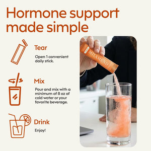 milamend Hormone Balance for Women 40:1 Myo-Inositol D-Chiro Inositol Supplement + CoQ10, ALA, & Amino Acids – Fertility, Ovarian & Cycle Support – Mixed Berry Powder – 28 Count Sticks
