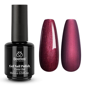 Beetles Red Gel Polish, Merlot Wine, 15ML Dark Red Gel Nail Polish