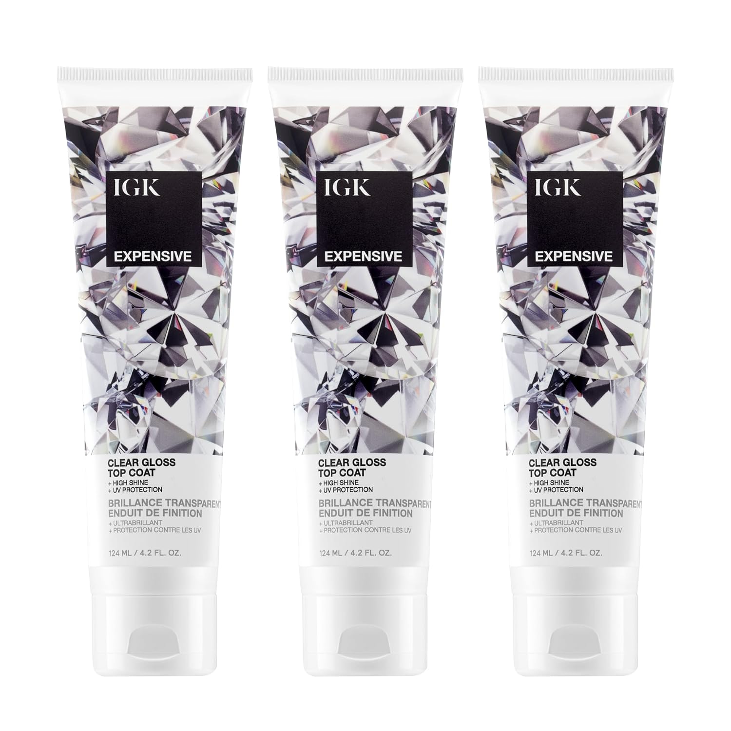 IGK Expensive Amla Oil Hi-Shine Topcoat – In-Shower Gloss Treatment for High Shine, UV Protection, and Color Enhancement – Vegan & Cruelty-Free