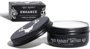 Mad Rabbit Tattoo Care Favorites Kit (3 Piece) - Enhance Balm, Replenish Daily Body Lotion & Defend Mineral Sunscreen SPF 30 - All Skin Types/Full Coverage Tattoo Care Kit