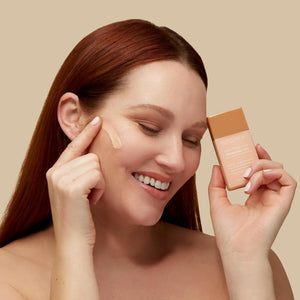 Sigma Beauty Skin Perfector – Hydrating Skin Tint Foundation for Lightweight, Buildable Coverage, With Hyaluronic Acid, Niacinamide Serum, and More (2 Light Beige Tint, 1.12oz)