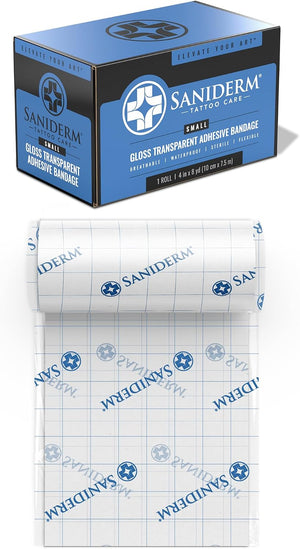 Saniderm Original Tattoo Aftercare Bandage (Extra Large Roll, 10.2 in x 8 yd)