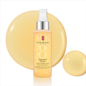 Elizabeth Arden Eight Hour All-Over Miracle Oil, Hydrating Spray Moisturizer for Face, Body & Hair, Vitamin E & Tsubaki Oil, Non-Comedogenic, Lightweight, 3.4 oz