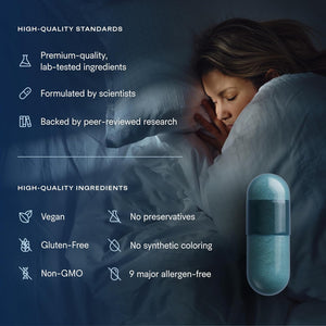 Tally Health Restore Better Sleep Supplement | Magnesium Bisglycinate, L-Theanine & Apigenin - Melatonin-Free Nighttime Relaxation & Sleep Support - Vegan, Non-GMO, Gluten Free | 90 Capsules