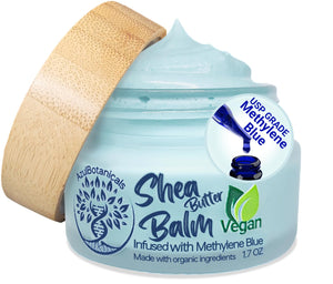 Copper Peptide GHk-Cu & Methylene Blue Infused Whipped Grass Fed Tallow Balm, Fine lines, Wrinkles, Eczema, Acne, Full body Moisturizer, For All Skin, With Organic Ingredients (1.7oz)