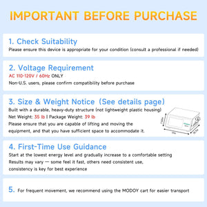 2026 MODOY Advanced Shockwave Therapy Machine, Radial Shockwave FSA or HSA Eligible, Non-Invasive Extracorporeal ESWT Shock Wave Therapy Device, Safe Use, Ideal for Home & Clinical Use(ESWT03_White) | FSA or HSA Eligible Shockwave Therapy Machine