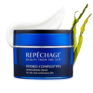 Repechage Hydro-Complex PFS Hydrating Face Cream for Normal to Dry Skin – Non-Comedogenic Moisturizer with Seaweed Extract, Niacinamide & AHAs – Supports Skin Elasticity, Smooths Fine Lines, 1.5 fl oz