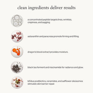 goop Beauty Peptide Serum | Reduces Fine Lines & Wrinkles | Peptides, Ceramides, & Niacinamide | Anti Aging Serum to Improve Firmness & Elasticity | Paraben Free | 1 fl oz