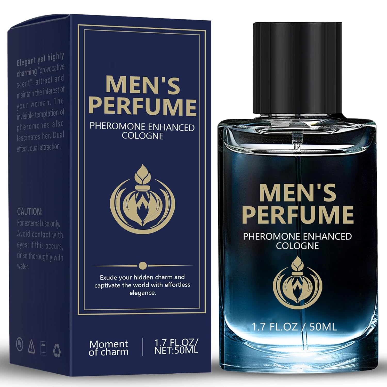 Richie House Premium Pheromone Cologne for Men - 50ml Long-Lasting Scent to Boost Attraction & Confidence, Unique Signature Fragrance