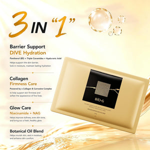 Bio-G Collagen Overnight Hydrogel Mask with Gold |Skin Glow Care for Firming, Lifting, Plumping | Peptide Fine Lines for Glass Skin Care | 25ml*5