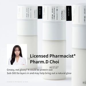 500 Dalton Protein Ampoule with 32 Collagen Peptide Complex, Korean Anti-Aging Firming Serum, Hypoallergenic Niacinamide Ampoule for Fine Lines, Loss of Elasticity & Uneven Tone, 1.01 fl.oz.
