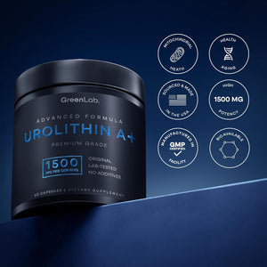 GreenLab Urolithin A+ 1500mg | Urolithin A Supplement for Energy, Mitochondrial Function, Cellular Support & Overall Wellness