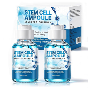 Botanical Stem Cell Ampoule for Face, Microneedling Serum, 2 Count | Hydrating facial serum ampoules for use with or without microneedling to improve the appearance of fine lines and dry skin