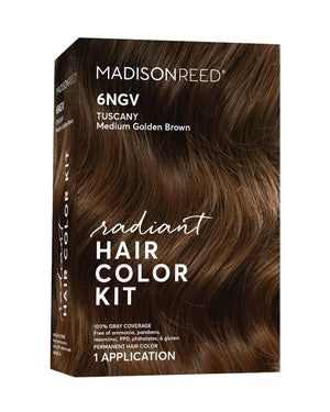 Madison Reed Radiant Hair Color Kit - 5NGM Dark Cinnamon Brown with Gold Mahogany Tones (Catania Brown), Dimensional Gray Hair Blending Permanent Hair Dye, PPD-Free & Ammonia-Free, 1 Pack