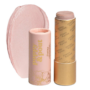 Poppy & Pout All Natural Lip Tint, Cardboard Tube, Hand-Filled, Beeswax, Vitamin E, Coconut Oil, Cruelty Free, All-Natural Shades (Roxie)