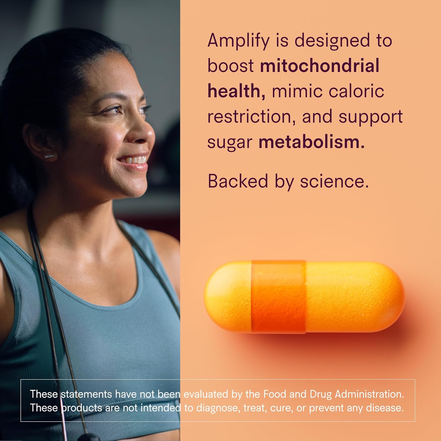 Tally Health Amplify Cellular Metabolism Booster & Energy Support Capsules with Berberine, CoQ10, Glycine - Metabolic Support Healthy Aging & Vitality - Vegan, Non-GMO, Gluten Free | 90 Capsules