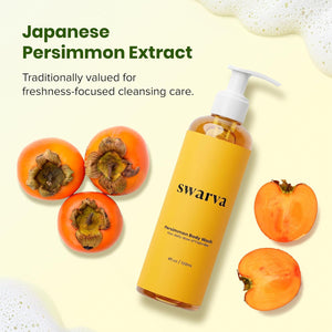 Japanese Persimmon Body Wash 2 Pack for Age-Related Odor, Body Odor Cleanser for Men and Women, Natural Shower Gel for Sensitive Skin, Freshness Control Wash & Persimmon Extract Care - Deep Cleaning