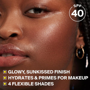 Supergoop! Glowscreen SPF 40 - Glowy Primer + Broad Spectrum Tinted Sunscreen - Helps Filter Blue Light - Hydration - Hyaluronic Acid & Vitamin B6