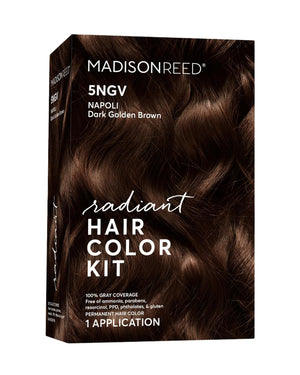 Madison Reed Radiant Hair Color Kit - 5NGM Dark Cinnamon Brown with Gold Mahogany Tones (Catania Brown), Dimensional Gray Hair Blending Permanent Hair Dye, PPD-Free & Ammonia-Free, 1 Pack