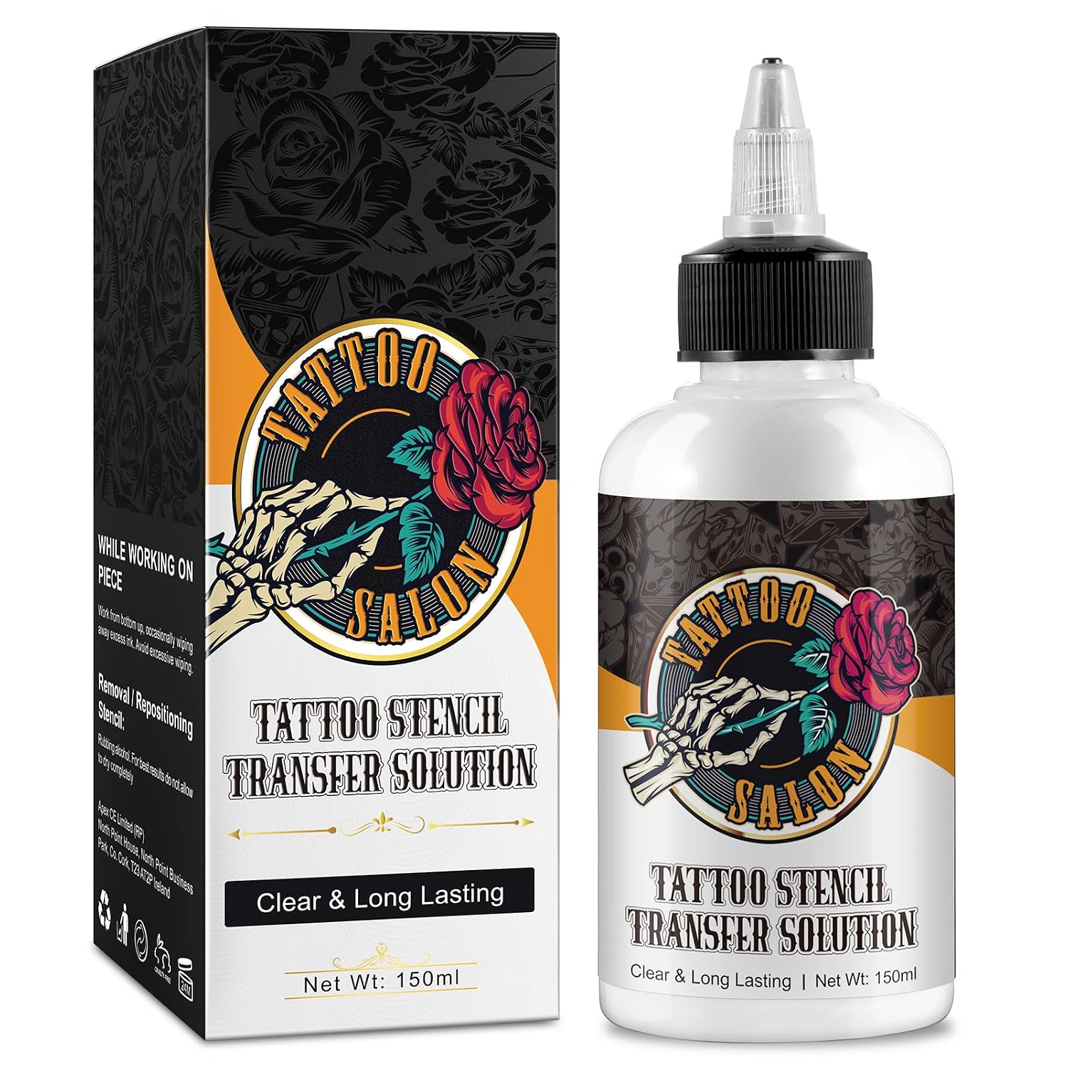 Tattoo Stencil Transfer Gel, 150ml Magic Cream for Stencil Paper & Machines, Vegan & Non-Toxic, Sharp & Long-Lasting Stencils for Tattoo Artists