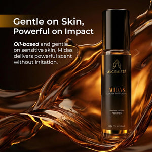 Concentrated Cologne For Men - Long-Lasting Mens Cologne - Pheromones-Infused Oil-Based Perfume For Him - Intense Formula - Travel Size, Rollerball Fragrance - 0.34 oz (10 mL)