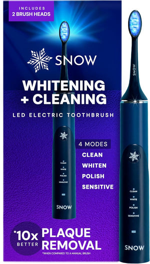 SNOW LED Electric Toothbrush Gen 2 – Rechargeable Electronic Brush for Adults – Sonic Technology w/LED Light Whitening & Cleaning Powered for Oral Routine Coastal Sunset Pink Gen2