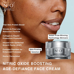 N1O1 Moisturizer Face Cream - Day & Night Face Moisturizer with Nitric Oxide, Peptide Complex, Epidermal Growth Factor - Tightening & Firming Skin Care Products for Wrinkles, Dark Spots - 1.75 oz.