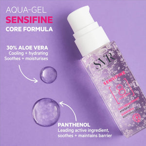 SVR - Sensifine Aqua Gel - Sensitive Skin Relief - Instant Cooling Effect - Minimalist Ingredients - Enriched with Panthenol and Aloe Vera - 97% Natural Origin, Dermatologically Tested - 1.3 fl.oz
