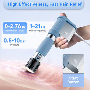 2026 MODOY Advanced Shockwave Therapy Machine, Radial Shockwave FSA or HSA Eligible, Non-Invasive Extracorporeal ESWT Shock Wave Therapy Device, Safe Use, Ideal for Home & Clinical Use(ESWT03_White) | FSA or HSA Eligible Shockwave Therapy Machine