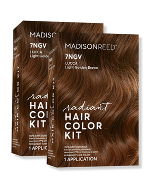 Madison Reed Radiant Hair Color Kit - 5NGM Dark Cinnamon Brown with Gold Mahogany Tones (Catania Brown), Dimensional Gray Hair Blending Permanent Hair Dye, PPD-Free & Ammonia-Free, 1 Pack