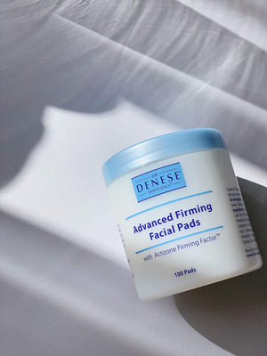Dr. Denese SkinScience Advanced Firming Facial Pads 100 Count – Professional Exfoliator with Glycolic Acid, Peptides and Aloe for Smooth Radiant Skin, Refined Pores – Dermatologist Tested Cruelty Free