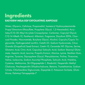 Easydew Mela EGF Exfoliating Ampoule - Age-Defying Face Serum with Black Bee Propolis, Niacinamide, AHA, BHA & LHA - Korean Skin Care for Pore Buildup & Skin Barrier Repair (Pump, 0.27 fl oz)