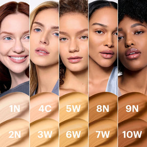 Glo Skin Beauty Modern Matte Foundation, Oil-Free, 1N, 30 mL | Full coverage matte foundation, salicylic acid + niacinamide, non-comedogenic, buildable, oily and acne-prone skin