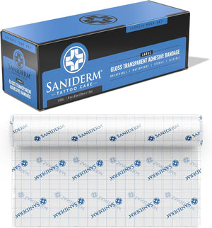 Saniderm Original Tattoo Aftercare Bandage (Extra Large Roll, 10.2 in x 8 yd)