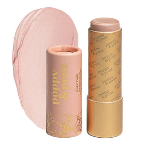 Poppy & Pout All Natural Lip Tint, Cardboard Tube, Hand-Filled, Beeswax, Vitamin E, Coconut Oil, Cruelty Free, All-Natural Shades (Roxie)