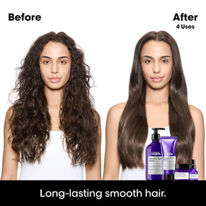 L'Oréal Professionnel Keratin Alpha Sleek Professional Hair Mask - Deeply Nourishes & Smooths, Long-Lasting Frizz Control, Instant Softness & Shine, For All Hair Types