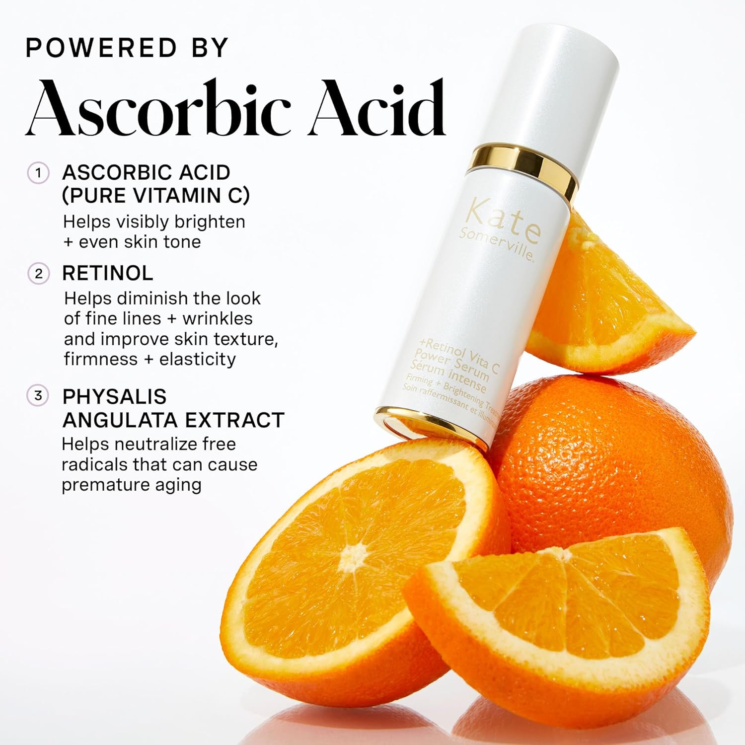 Kate Somerville Retinol Vita C Power Serum – Anti-Aging Skin Firming Treatment Clinically Proven to Brighten and Smooth Lines & Wrinkles, 1 Fl Oz