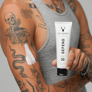 Mad Rabbit Tattoo Care Favorites Kit (3 Piece) - Enhance Balm, Replenish Daily Body Lotion & Defend Mineral Sunscreen SPF 30 - All Skin Types/Full Coverage Tattoo Care Kit