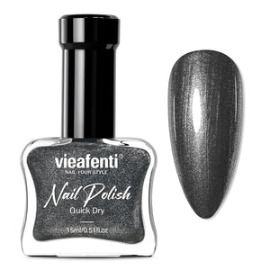 Iridescent Coral Nail Polish, Quick Dry Pearlescent Orange 15ml